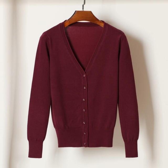 Gilet cardigan simple femmes