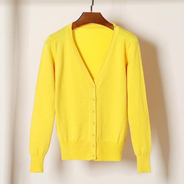 Gilet cardigan simple femmes