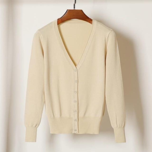 Gilet cardigan simple femmes