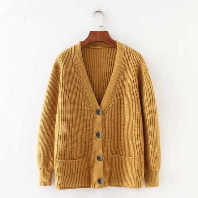 Cardigan col en V