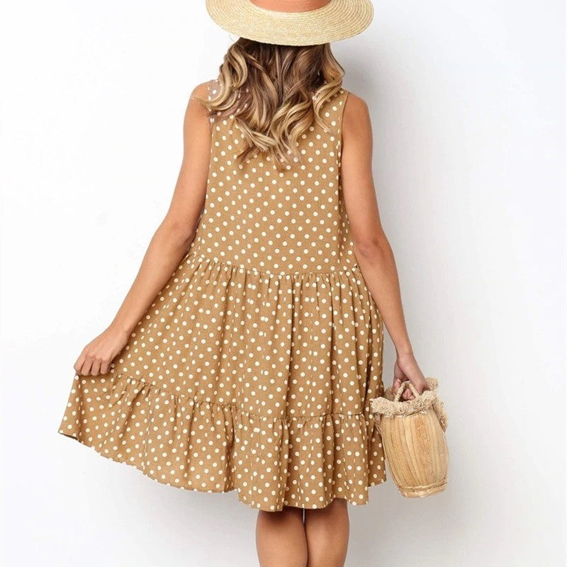Robe d'été à pois