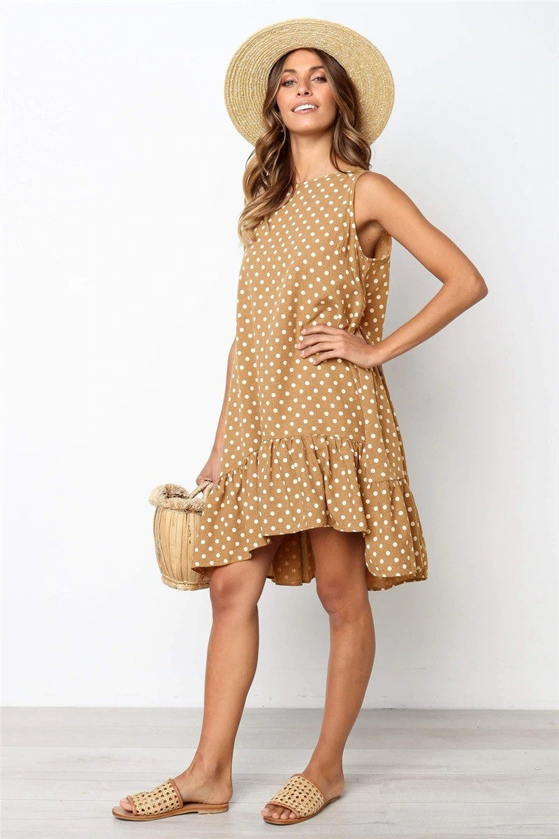 Robe d'été à pois