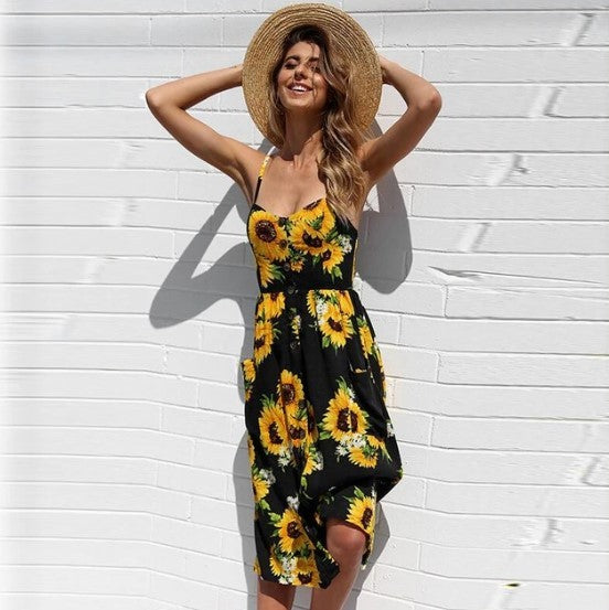 Robe d'été avec des fleurs