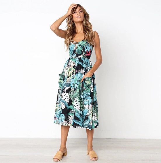 Robe d'été avec des fleurs