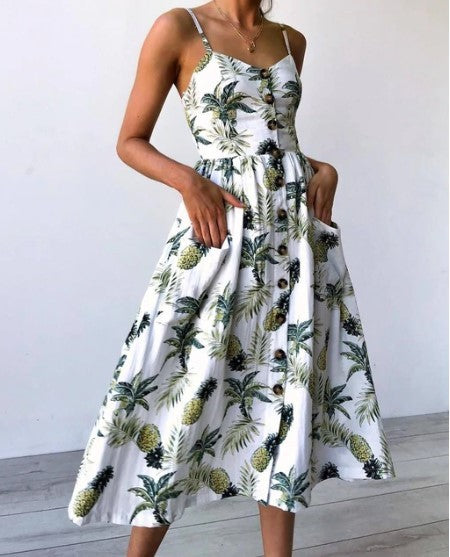 Robe d'été avec des fleurs