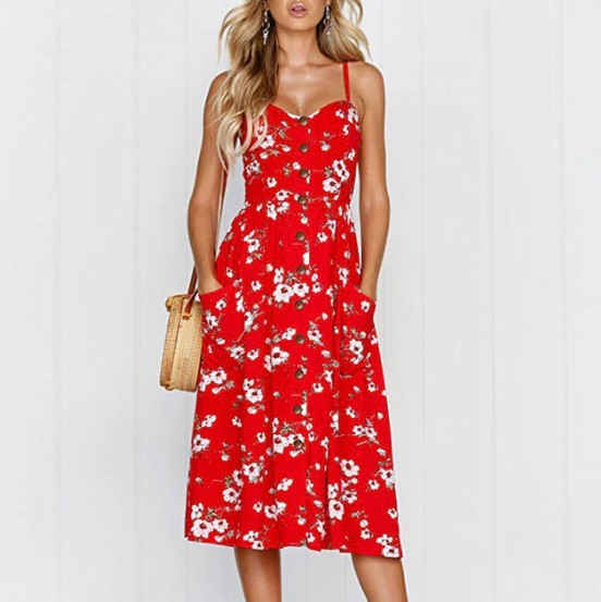 Robe d'été avec des fleurs