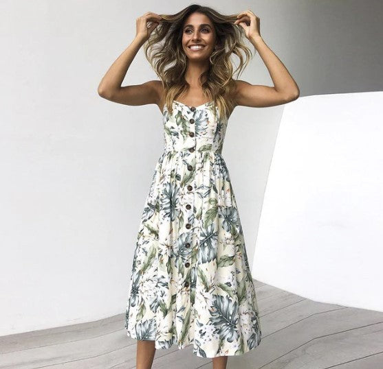 Robe d'été avec des fleurs