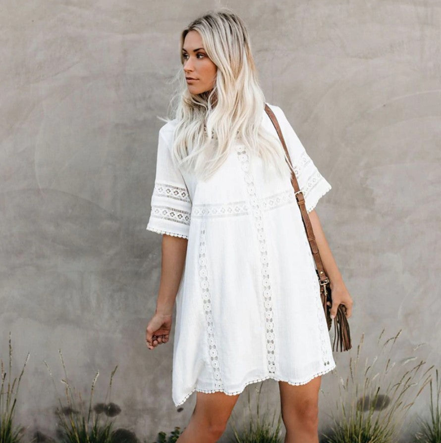 Robe blanche d'été