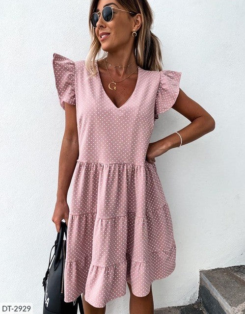Robe été avec volants