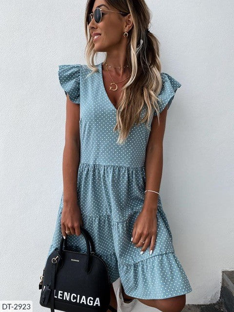 Robe été avec volants