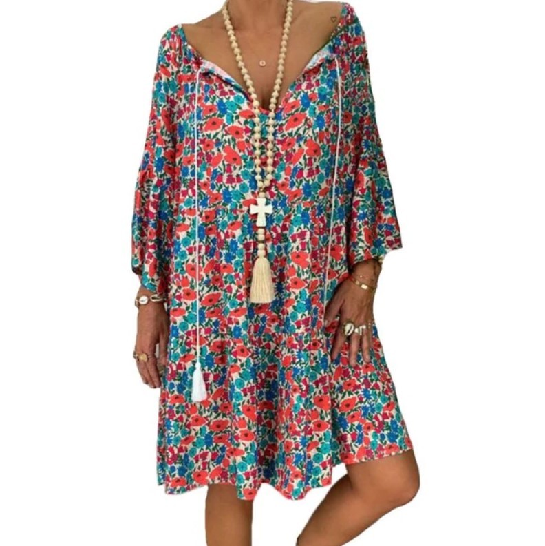 Robe d'été à manches longues