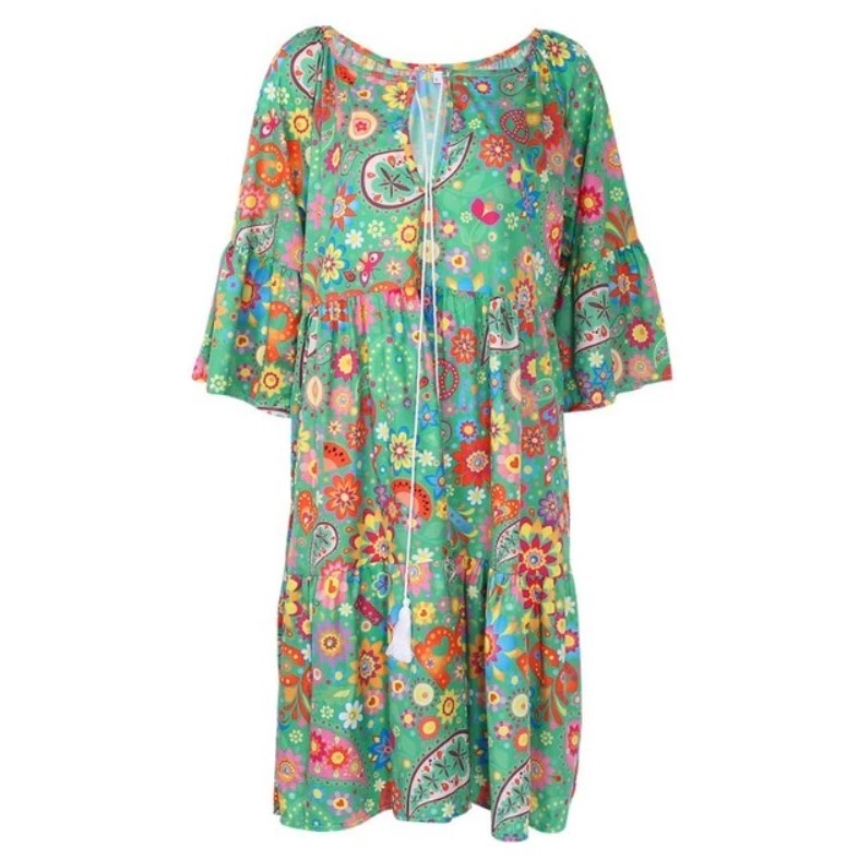Robe d'été à manches longues