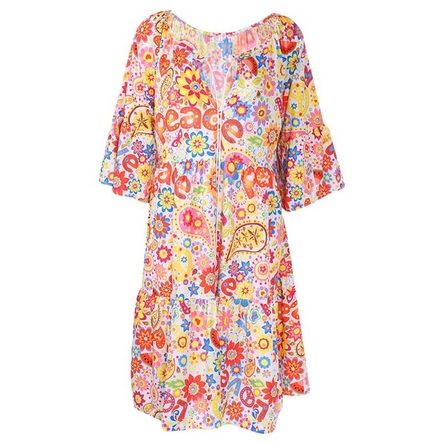 Robe d'été à manches longues