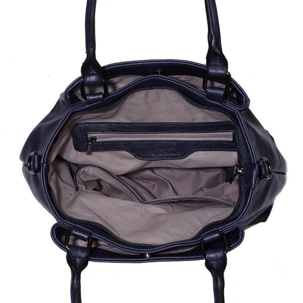 Grand sac à main cabas en cuir
