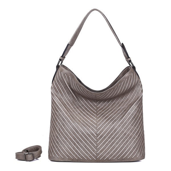 Sac à main cabas à rayures
