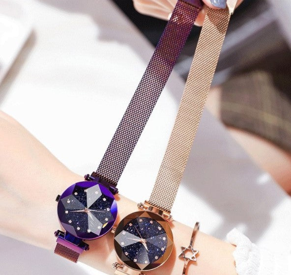 Montre femme au bracelet aimanté