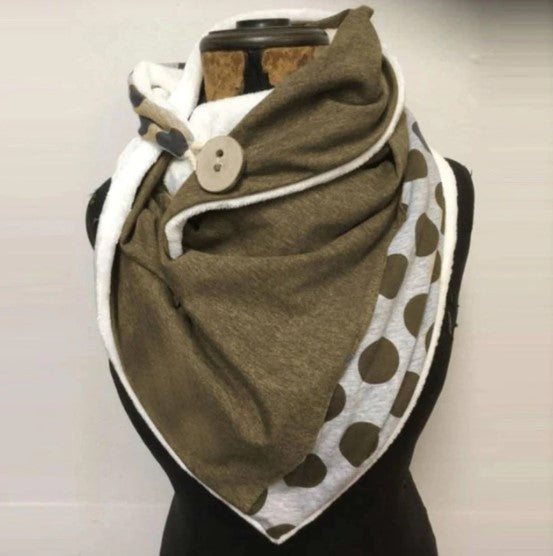 Écharpe châle femme à pois