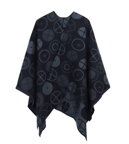 Poncho réversible femme tendance