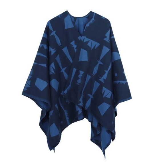 Poncho réversible femme tendance