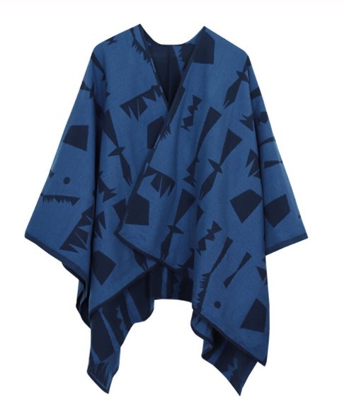 Poncho réversible femme tendance
