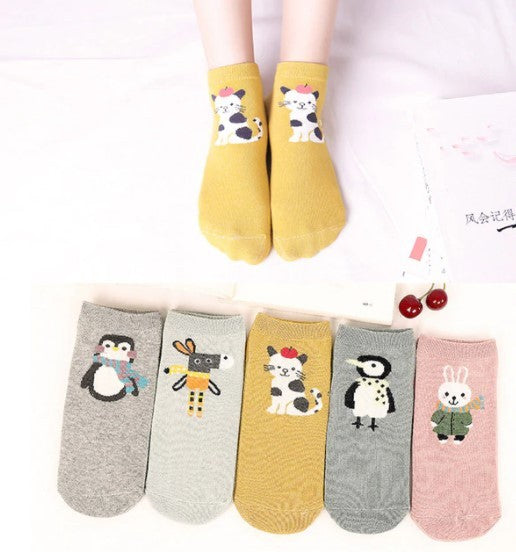 Lot de chaussettes avec des animaux