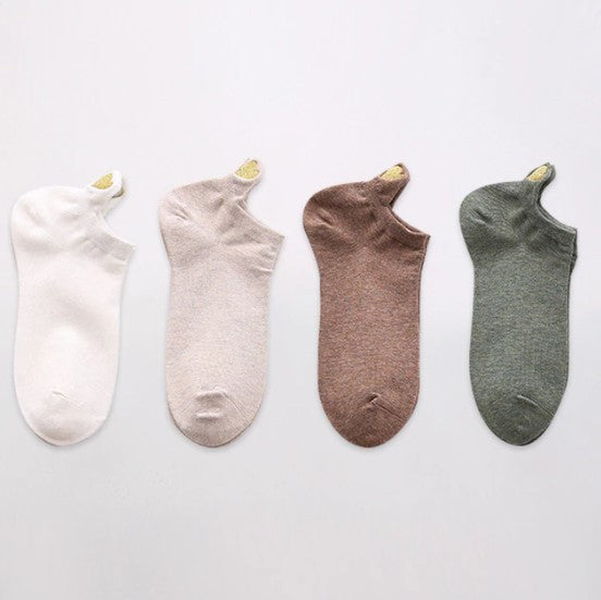 Lot de chaussettes unies avec des cœurs