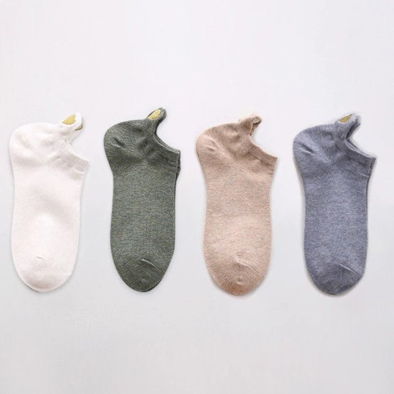 Lot de chaussettes unies avec des cœurs