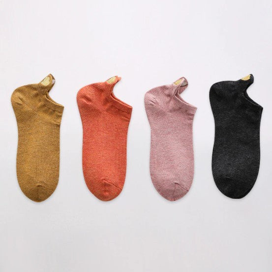 Lot de chaussettes unies avec des cœurs