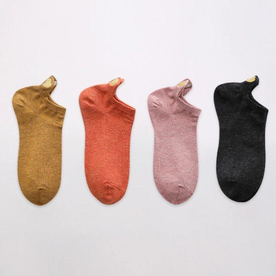 Lot de chaussettes unies avec des cœurs