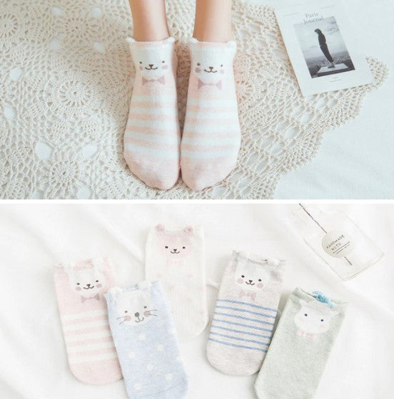 Lot de chaussettes avec des têtes d'animaux