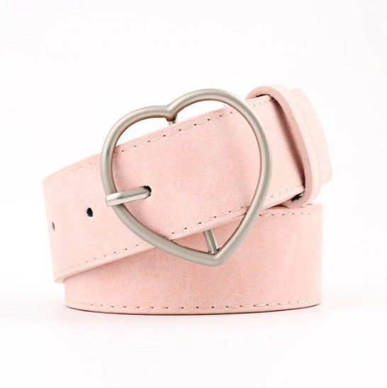 Ceinture femme boucle cœur