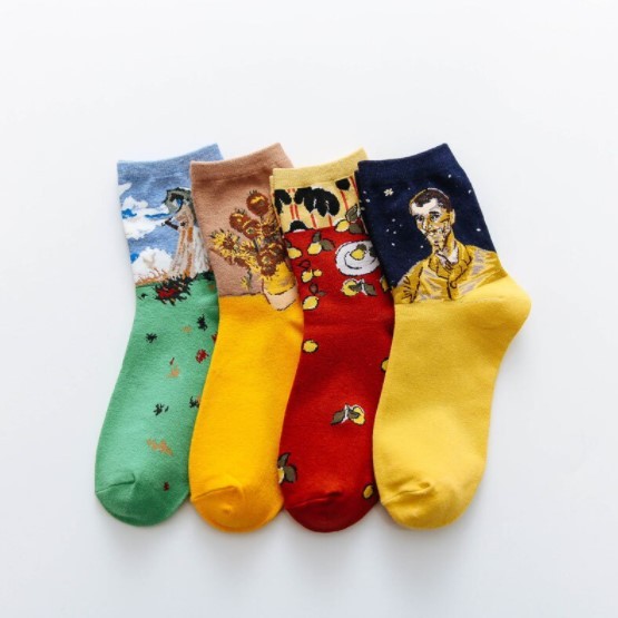 Lot de 4 Chaussettes Van Gogh