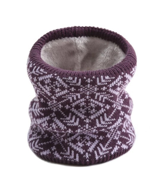 Snood avec flocons de neige