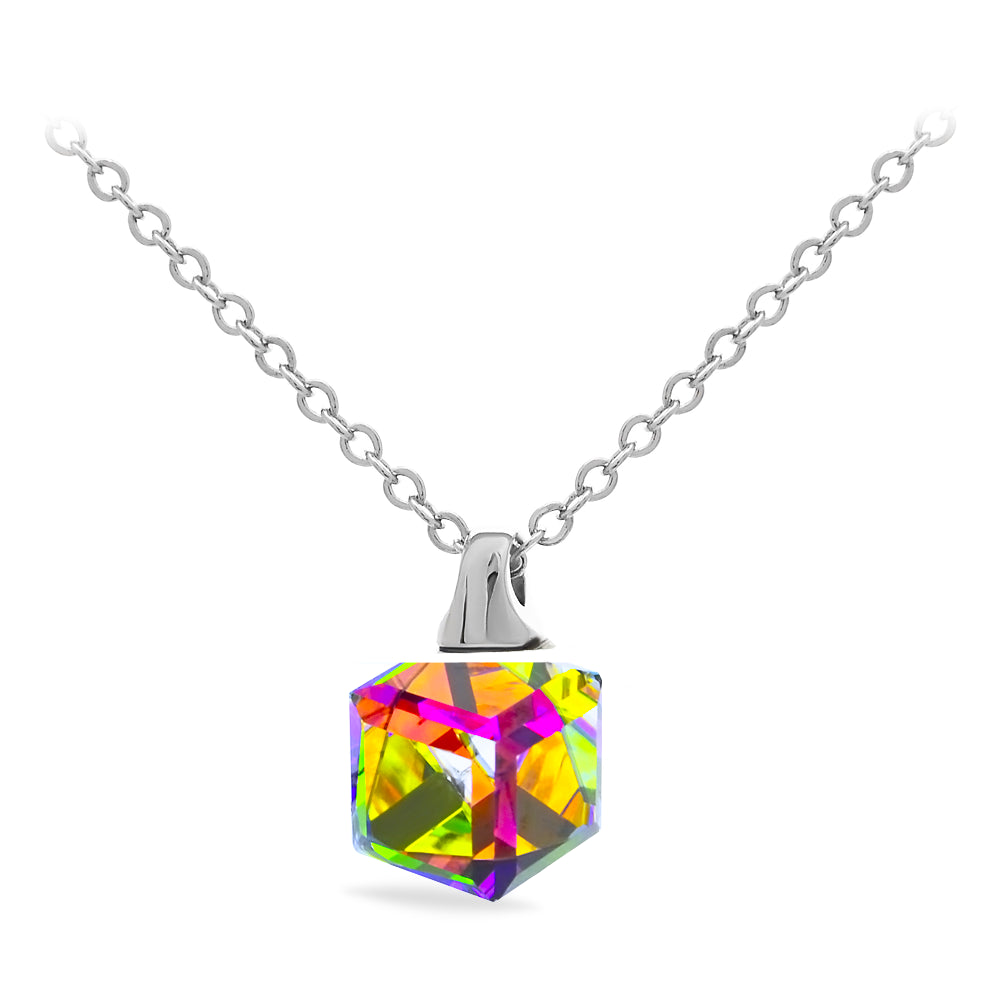 Collier en forme de cube- Swarovski