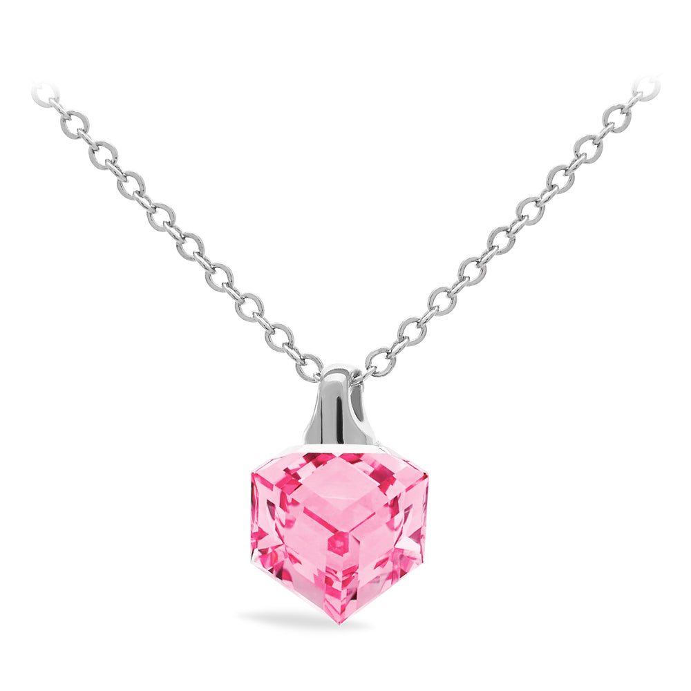Collier en forme de cube- Swarovski