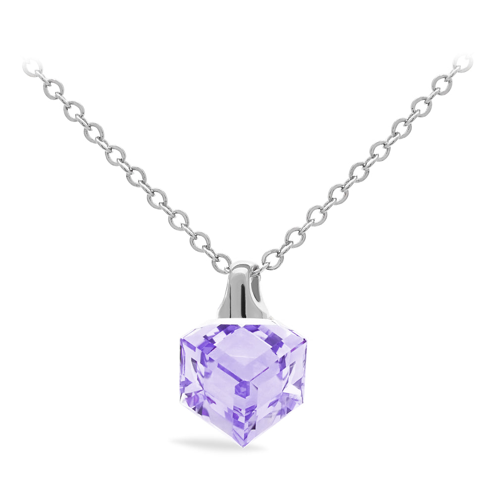 Collier en forme de cube- Swarovski