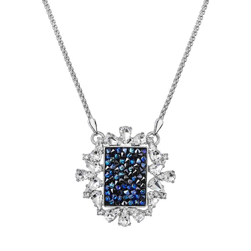 Collier rectangulaire avec des pierres - Swarovski