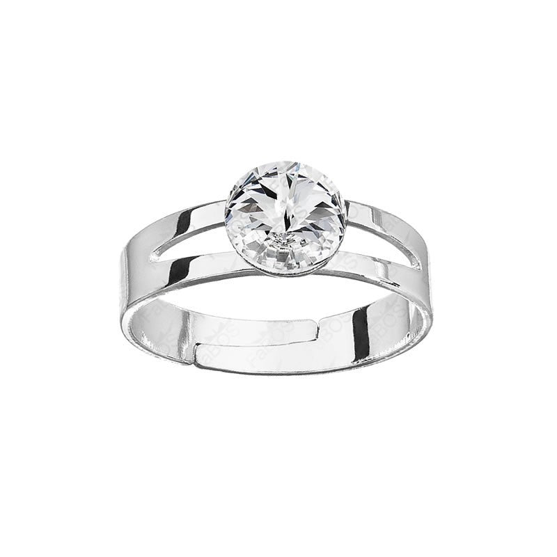 Bague brillante cristal 6 mm - Swarovski