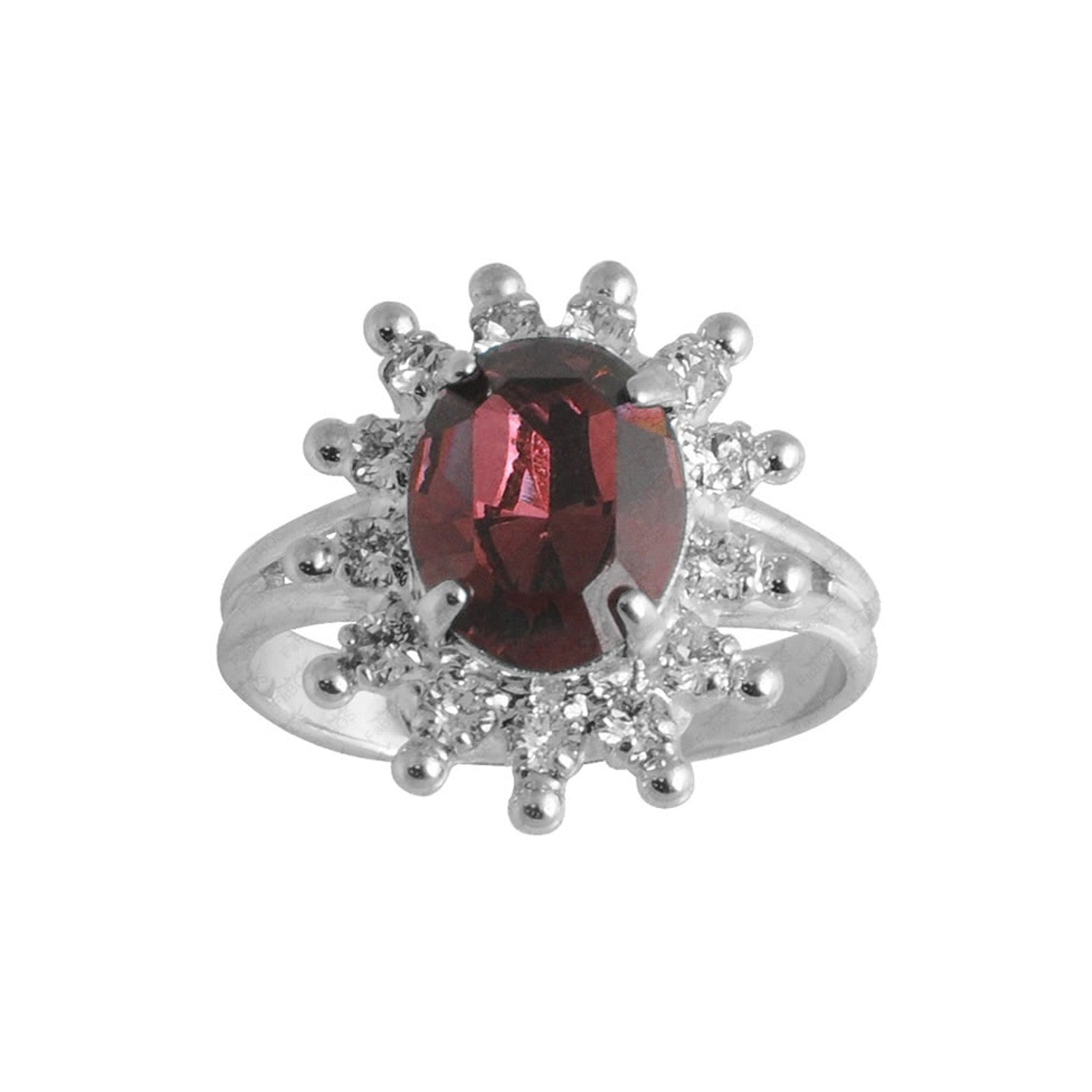 Bague cristal sur couronne - Swarovski