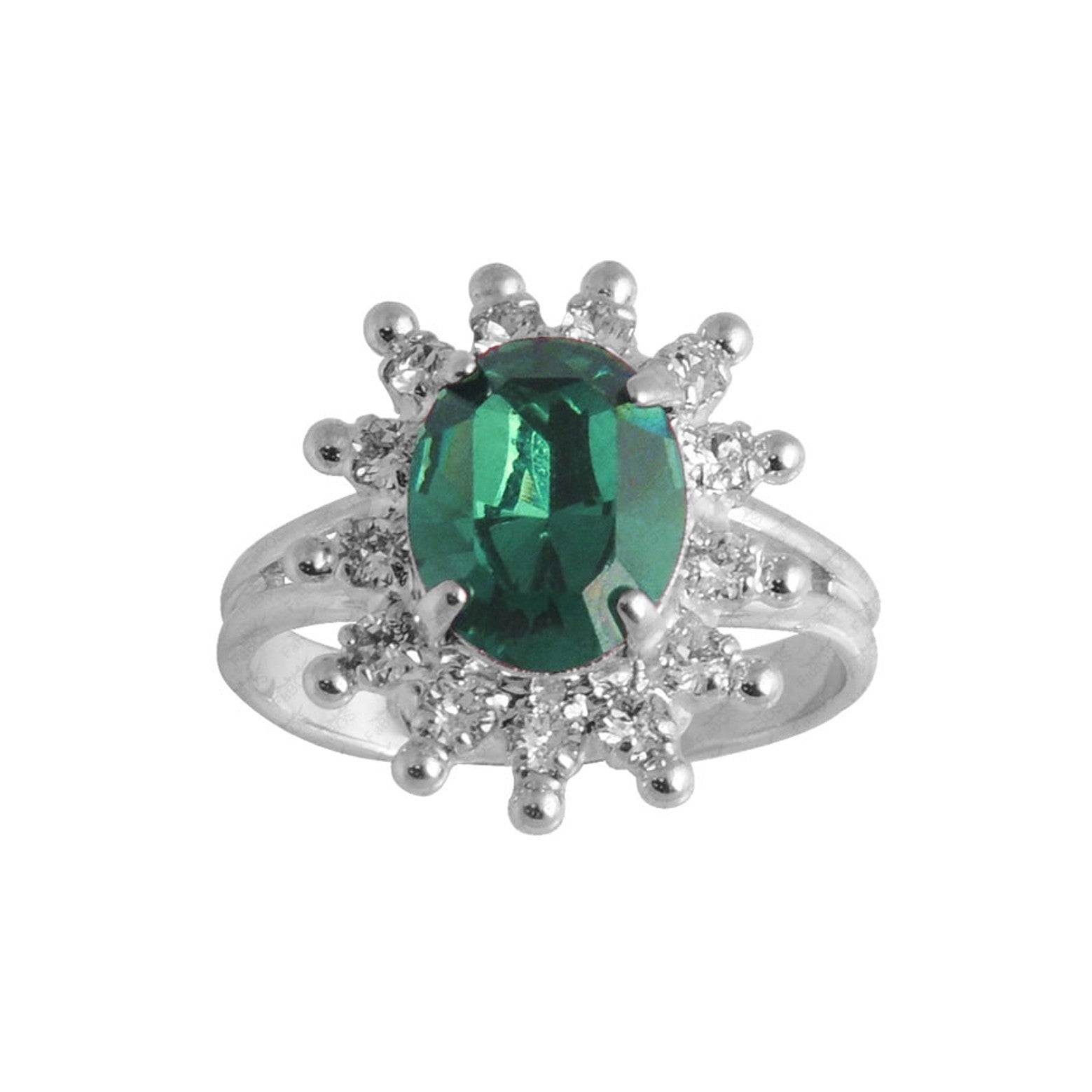 Bague cristal sur couronne - Swarovski