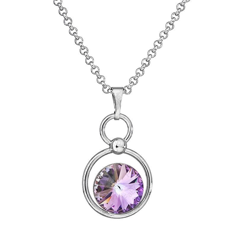 Collier avec pendentif cristal dans un anneau - Swarovski