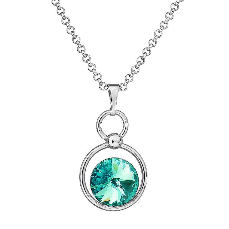 Collier avec pendentif cristal dans un anneau - Swarovski