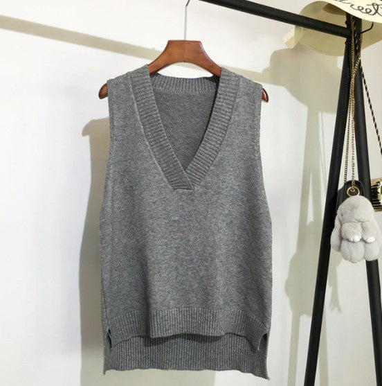 Pull en cachemire sans manches