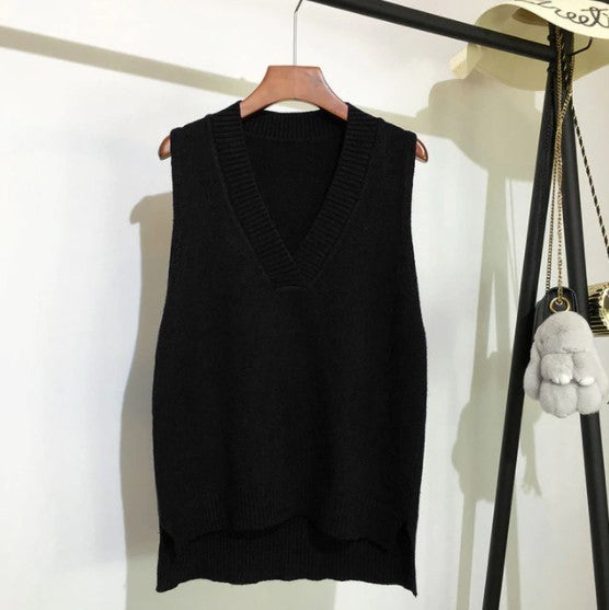 Pull en cachemire sans manches