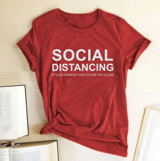 T-shirt distances sociales
