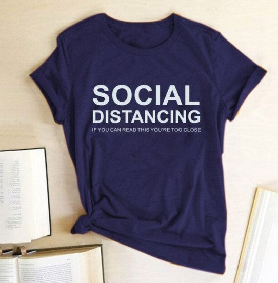 T-shirt distances sociales