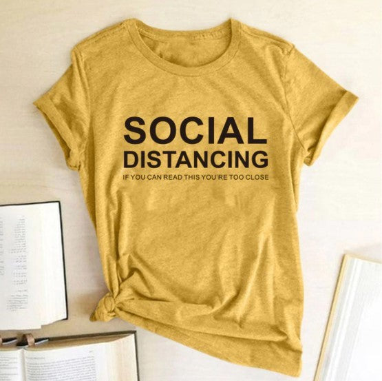 T-shirt distances sociales
