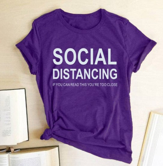 T-shirt distances sociales