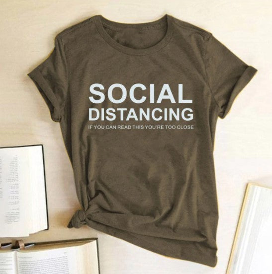 T-shirt distances sociales