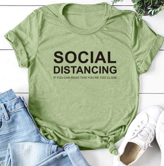 T-shirt distances sociales